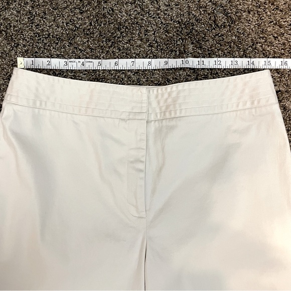 Talbots Petite Stretch Khaki Flat Front Pants Sz 12P - Picture 5 of 8